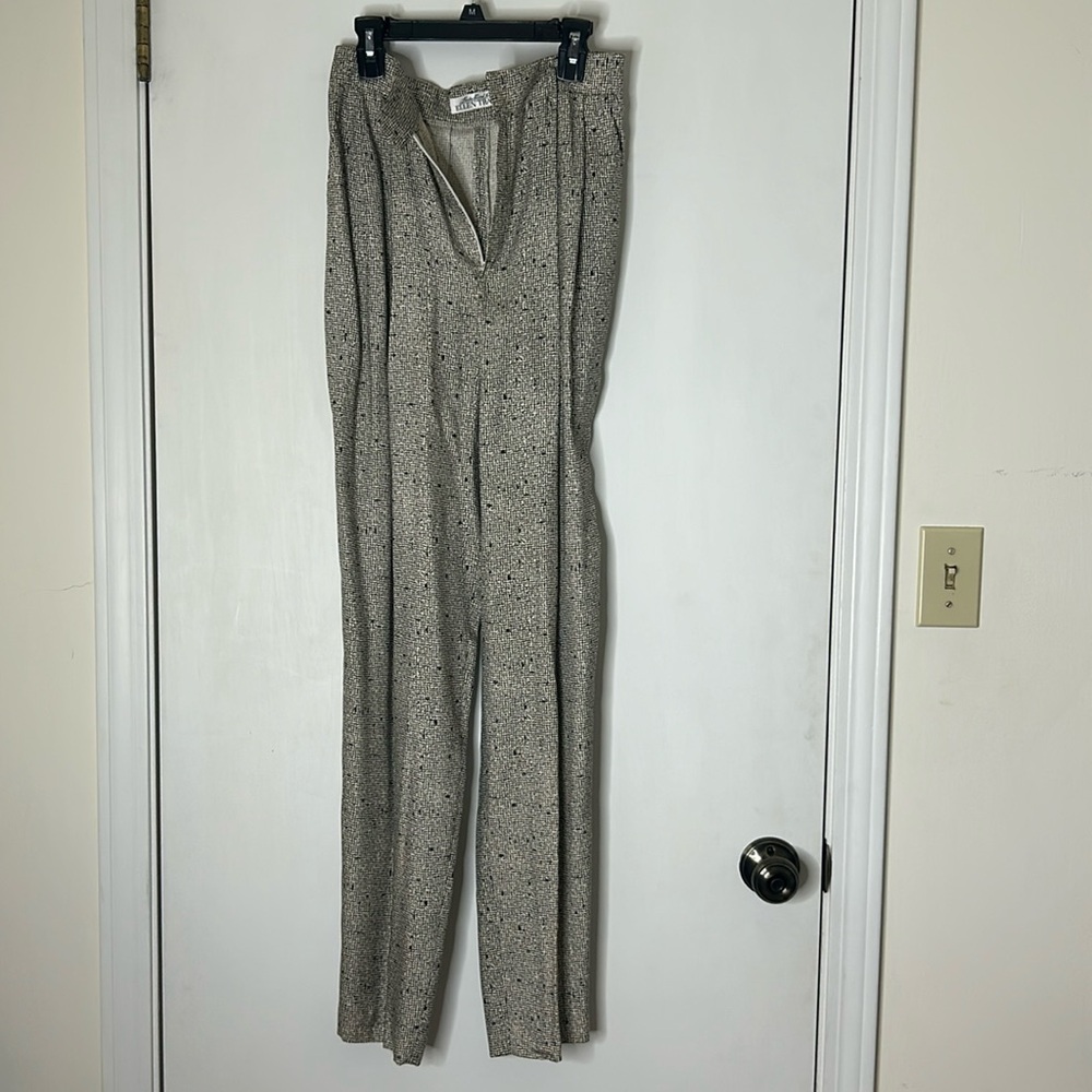 Vintage 100% silk trousers by Linda Allard for Ellen Tracy